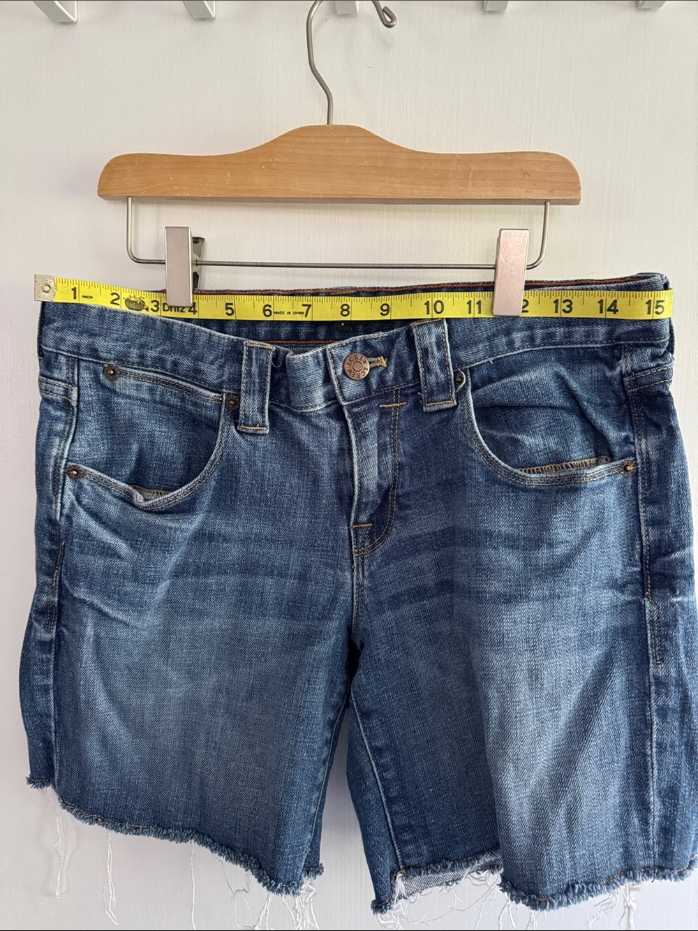 J. Crew Distressed Denim Cutoff Shorts - Medium Blue - Picture 4 of 5